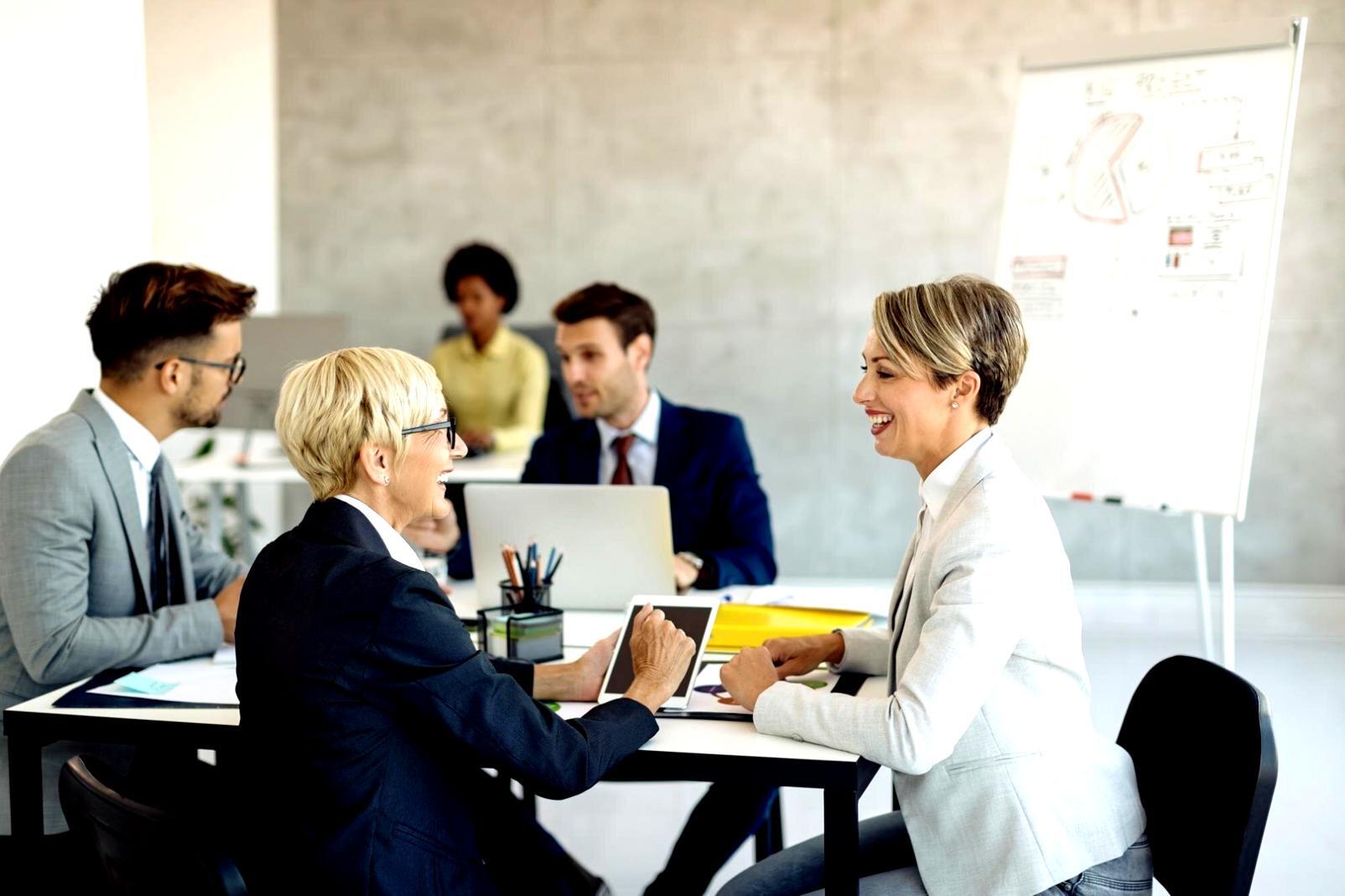 Client collaboration session on brand voice development